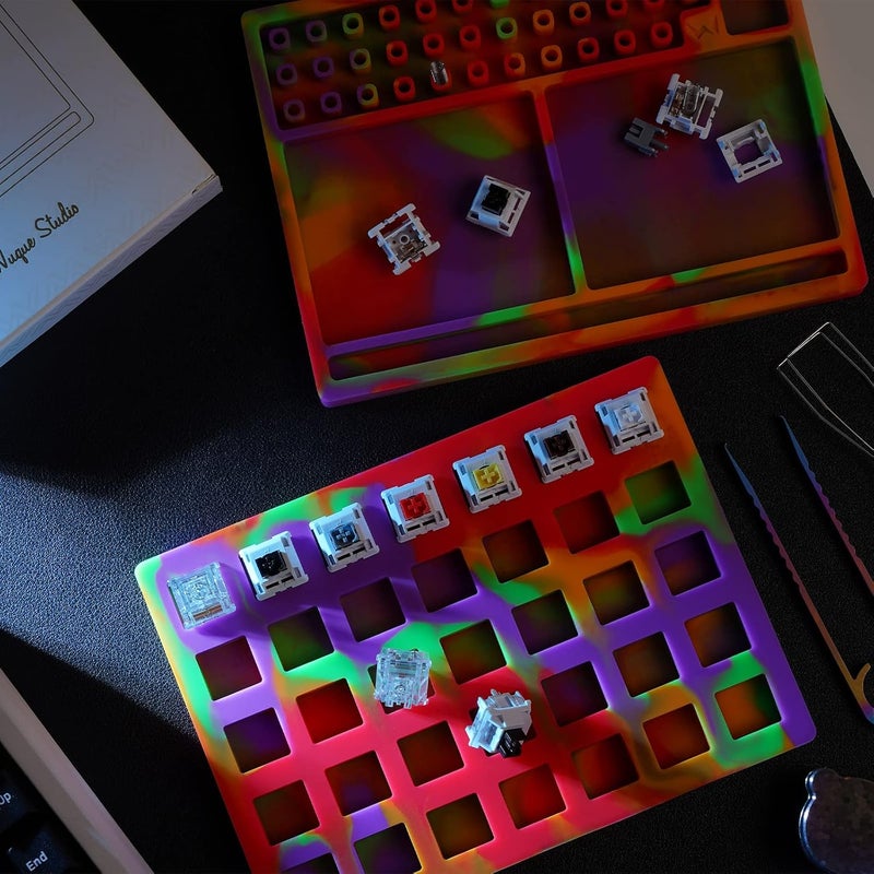 MELETRIX WS Silicone Lube Station for Custom Mechanical Keyboard Switches Orange - Image 3